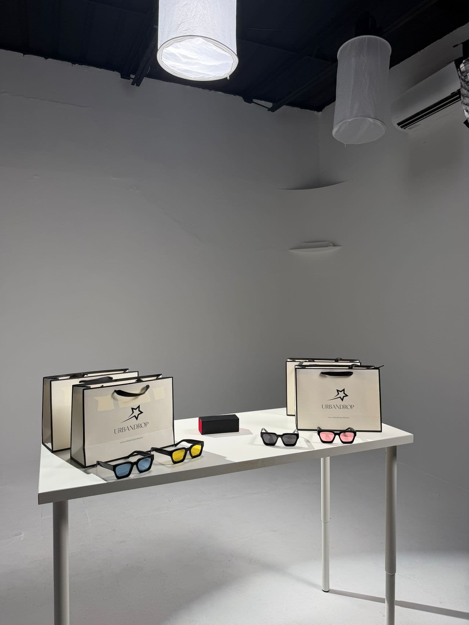 Urban Drop — wide monochrome editorial, urban atmosphere